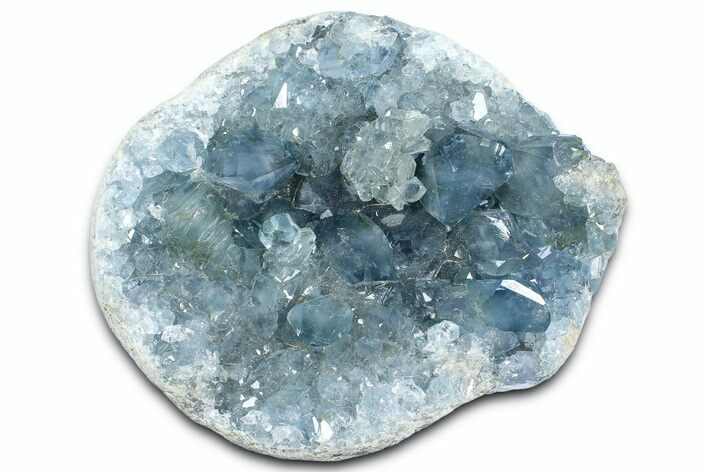 Sparkling Celestine (Celestite) Geode Section - Madagascar #364744